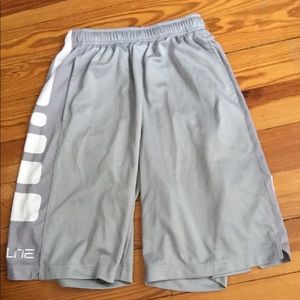 Gray Nike Elite Shorts